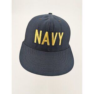 Vintage United States Navy Snapback Hat  Cap Made in USA Spell‎ Out